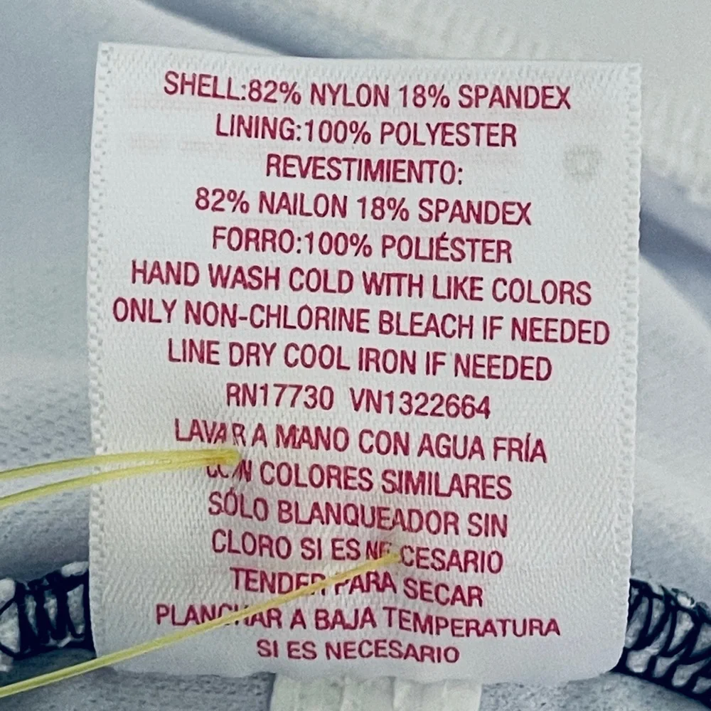 Ingrid & Isabel Maternity Tankini Womens Size L Striped Built-In Bra Stretch - Picture 10 of 11